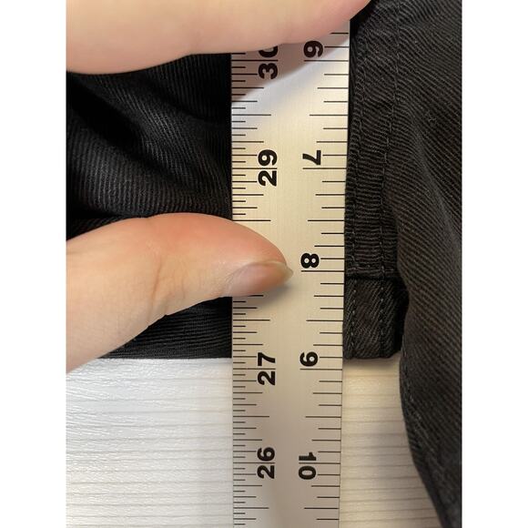 Lucky Brand Jeans Womens 8 Black Capri Zip Fly 5-Pocket Mid Rise Denim Cropped - Picture 5 of 11